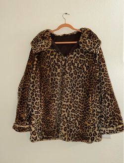 Dennis Basso Reversible Faux Fur Coat