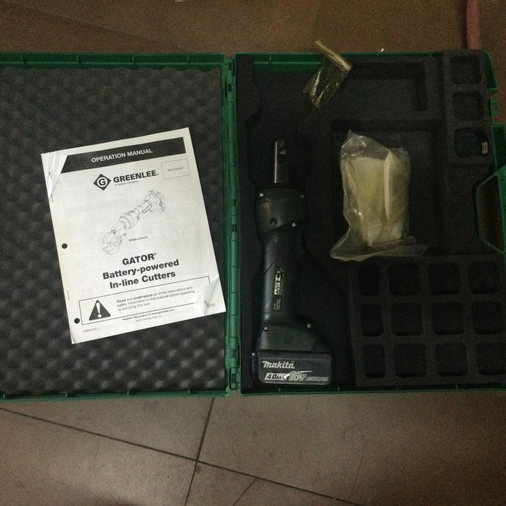 Cordless Cable Cutter 18 V Dc Li Ion Battery Gator Series