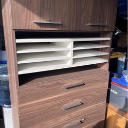 Large Attractive Filing Organizer Shelf / Cabinet