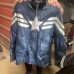 New Captain America Leather Jacket Size Med/large