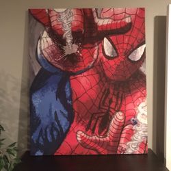 Spiderman Canvas Artwork - 31 1/2” W x 39 1/2” H