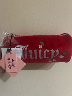 Red cute juicy couture pencil case or make up bag