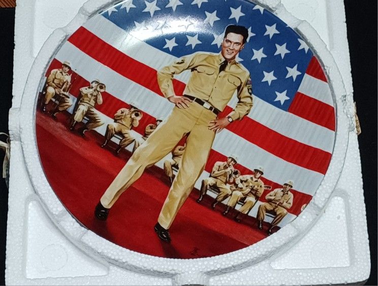 Elvis Presley Collector Plate GI Blues On The Big Screen Seril Numbered 