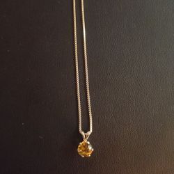 Citrine Necklace 