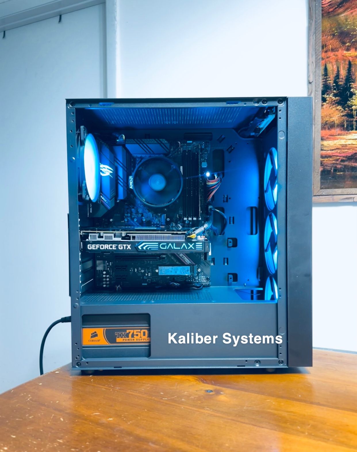 Custom Gaming Computer with AMD Ryzen 5 5500, 1660 GTX, 512GB NvME SSD