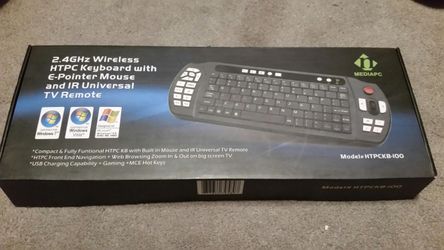Wireless keyboard with mouse pointer new in box