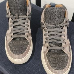 Lanvin 2013SS Embossed Leather Hi Tops Size 9