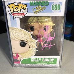 Funko Pop Kelly Bundy Signed Cristina Applegate 7BAP Signature Auto Beckett COA