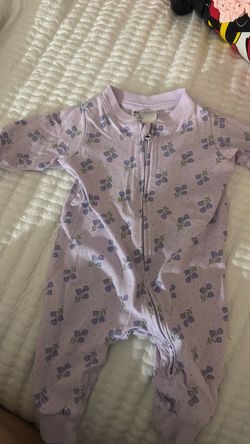 H&M Baby Floral Zip-Up Sleeper