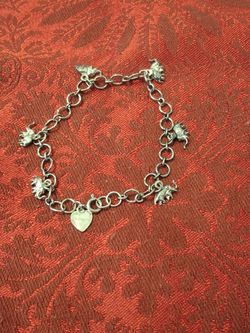 Stamped 925 Elephant Charm Bracelet ✨️