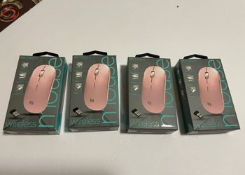 Pink Wireless Mouse 4 PCs
