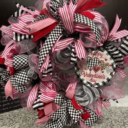 Custom Valentines Day wreath