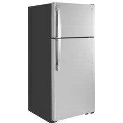 GE 16.6 cu. ft. Top Freezer Refrigerator in Stainless Steel, ENERGY STAR