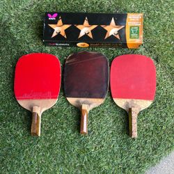 Vintage Butterfly & Xushaofa Japanese Penhold Pro Set + Moscow 2010 3-Star Balls