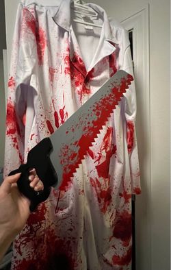 [Like New] Surgical Slasher Costume + Saw Set (XXL)