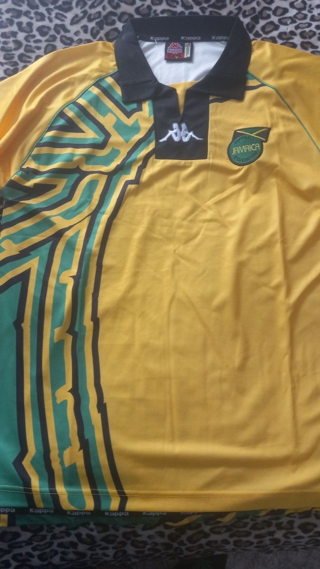 Jamaica retro men's soccer jersey