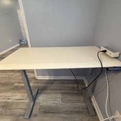Adjustable Table With CLAMP MOUNT POWER GROMMET