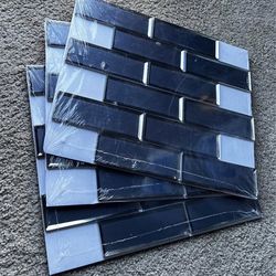 Tile Mosaic Blue Glass. Size 12x12. Total 3 Sheets