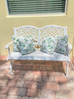 Outdoor garden bench