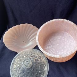 Powder And Soap Dish , Vintage