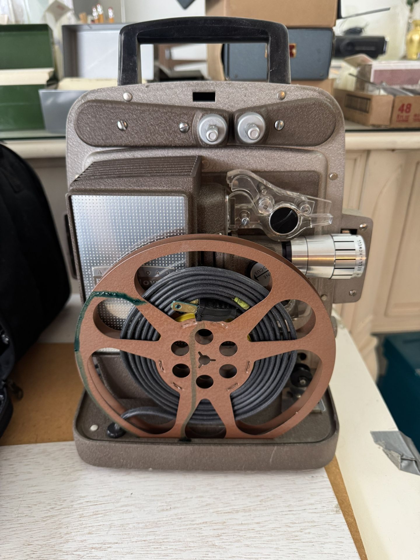 vintage Bell & Howell 8mm film projector model 253
