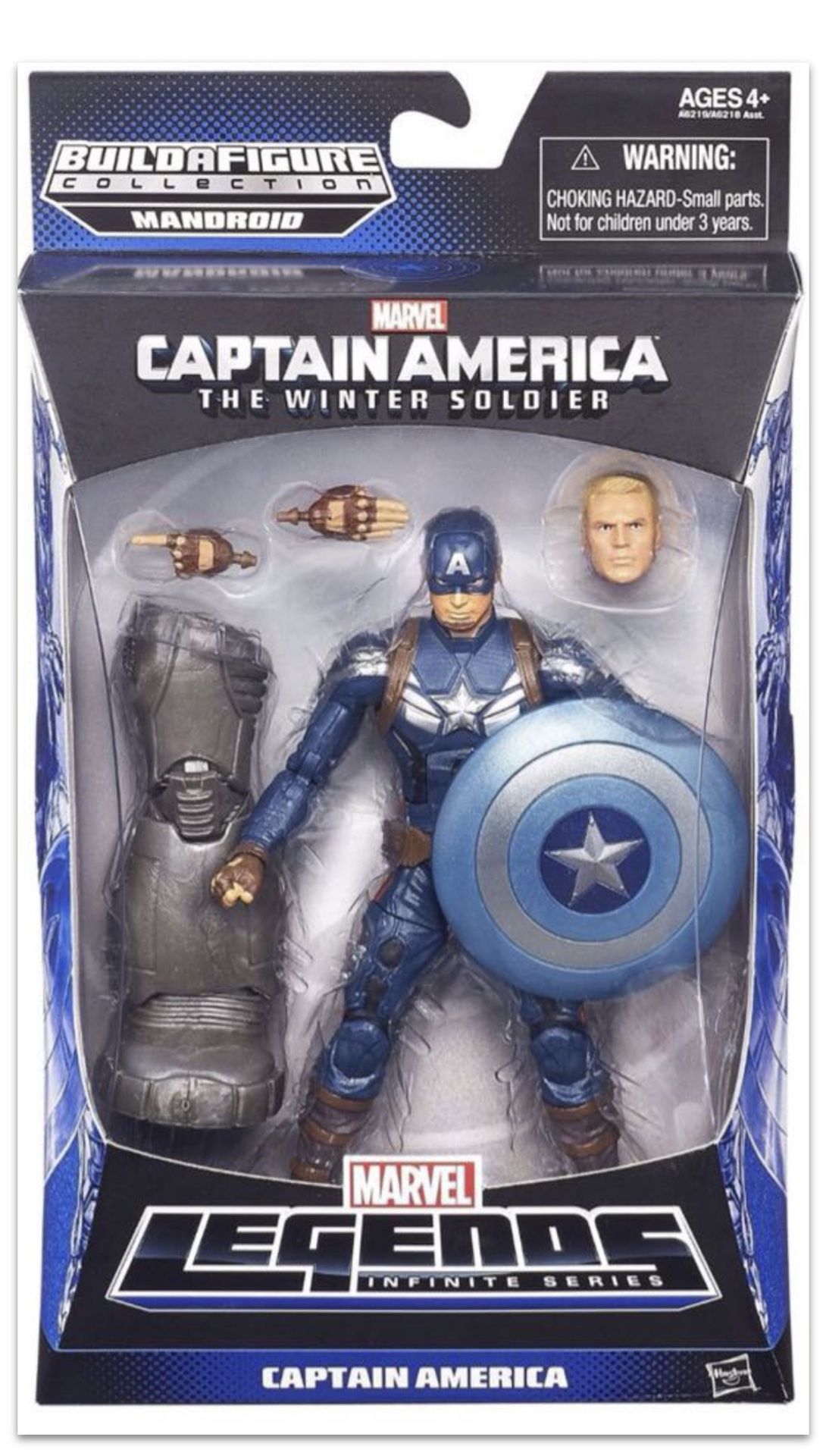 Marvel Legends Mandroid BAF. Captain America “movie outfit “