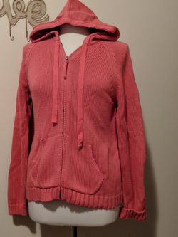 Chico's Hooded Sweater Size 1
