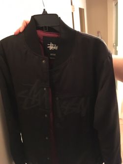 Men Stussy jacket black