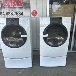 WASHER AND DRYER ELECTRIC SET GOOD CONDITION FREE DELIVERY 🚚 