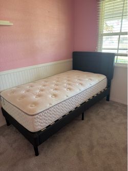Twin Bed Frame + Mattress