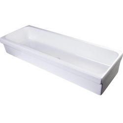 NEW - ALFI 48” White Trough Bathroom Sink