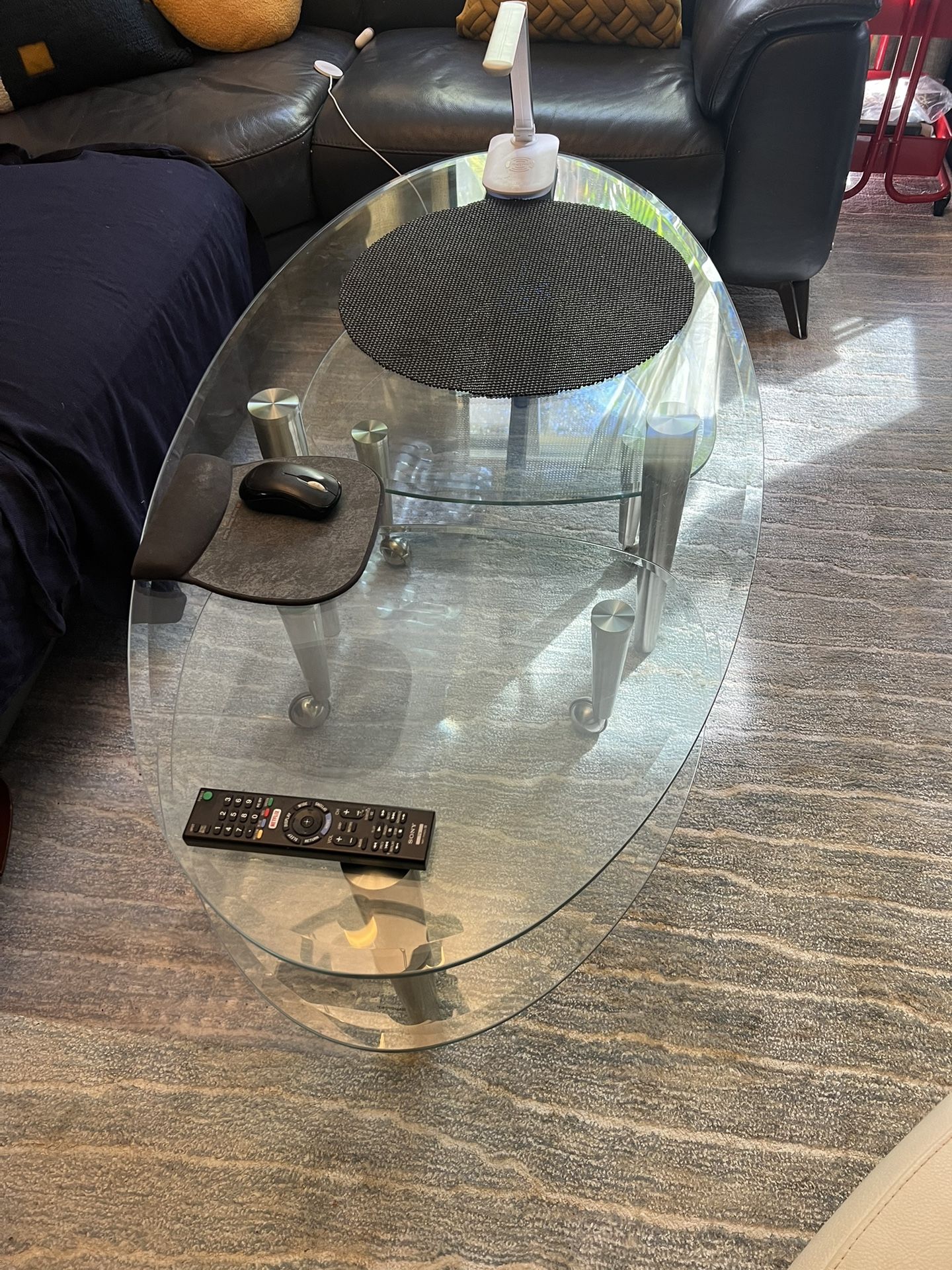 Modern Glass Top Coffee Table