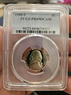 1988 S 5C PCGS PR69DCAM