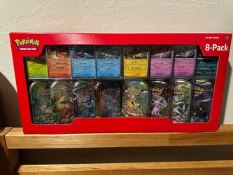 Pokemon Costco Prismatic Evolution 8-Pack Tin Set