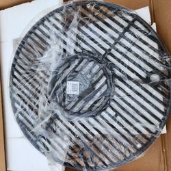 GRISUN Cast Iron Round Grill Grate 19.5" for most 20 inches inner diameter kettle charcoal grills
