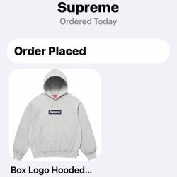 Supreme box logo heather grey