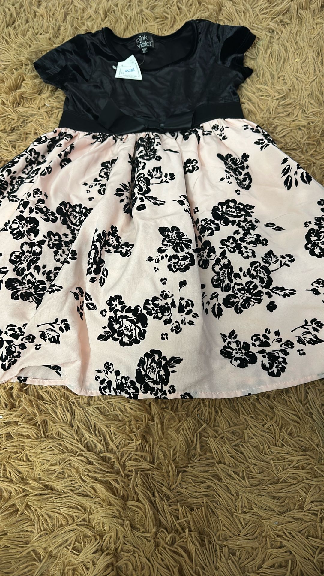 Pink Violet Dress For Girl