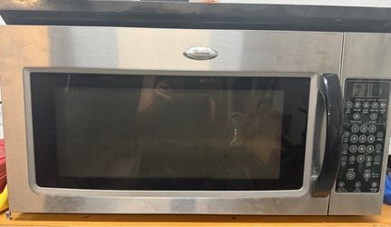Over the range microwave whirlpool