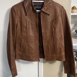 MODA Womens Medium Leather Jacket