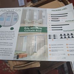 Bay Window Curtain Rod