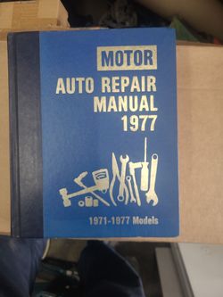 1977 Repair Manual Book
