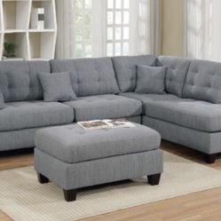 Sectional Sofa + Ottoman