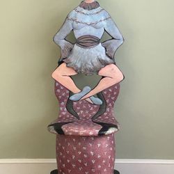 Hand Sculpted “Harriet Belag”Theatrical Ballerina Functional Art Chair Figurine 