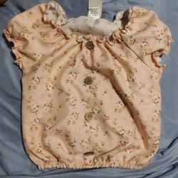 Lilly Bleu Size 5 Pink And Floral Shirt