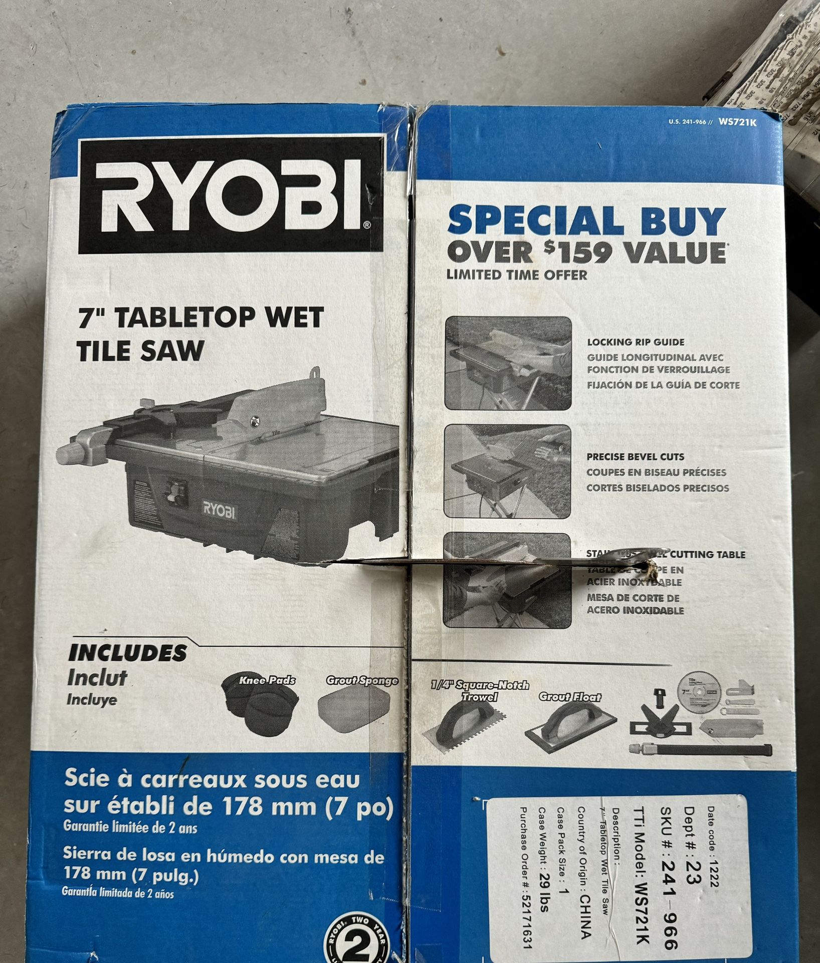 Ryobi Tile Saw