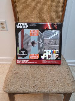 Star Wars TIE Fighter 15" 3D Paper Model Kit Tara Toy New Heavy Box Damage