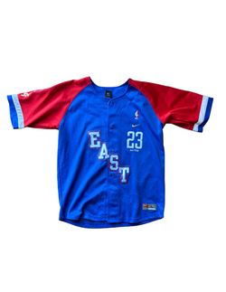 Nike All-Star East 2004 LeBron James 23 Warm Up Jersey Button Up, L