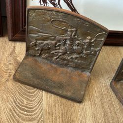 RUSTIC WESTERN BOOKENDS