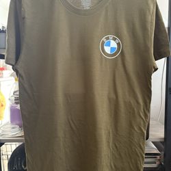 BMW M2 Logo Design Tshirt For Men or Women (XL Size Adult). Army Green. Also available in black color tshirt.