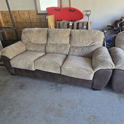Sofa And Rocking Loveseat